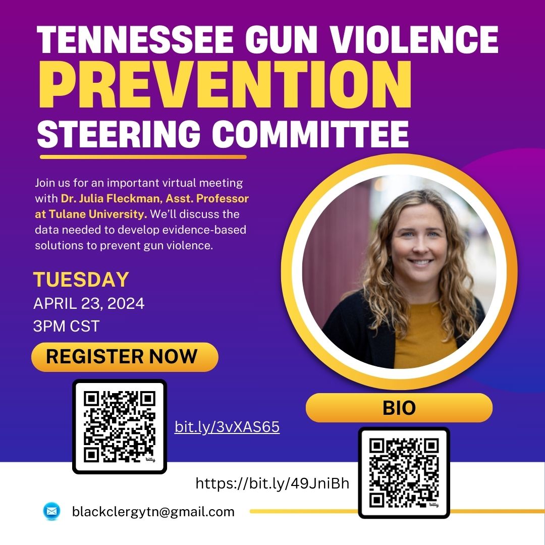 Tennessee Gun Violence Prevention Steering Committee Meeting
